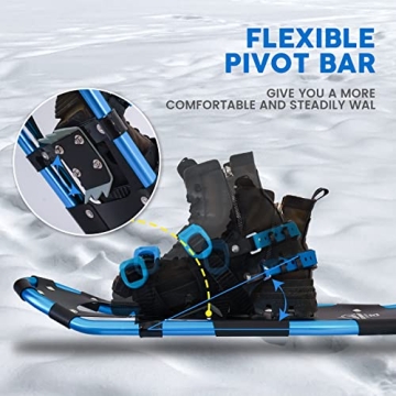 Lightweight Tuxedo Sailor 25" Snowshoes - Enjoy Winter Adventuring!