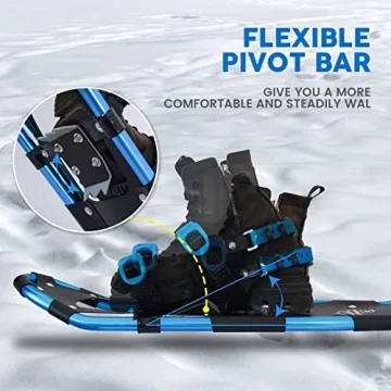 Lightweight Tuxedo Sailor 25" Snowshoes - Enjoy Winter Adventuring!