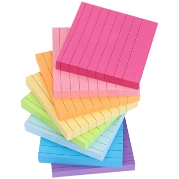 EOOUT Super Adhesive Rainbow Sticky Notes 3x3