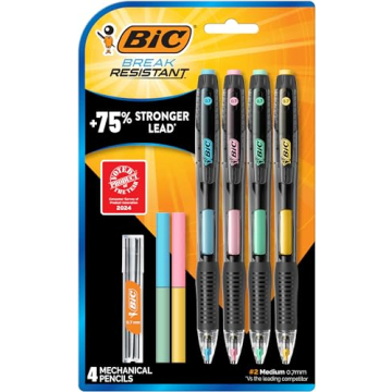 BIC Break Resistant Mechanical Pencils, 4-Count Pack