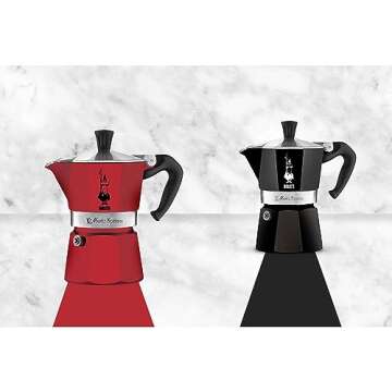 Bialetti - Moka Express: Iconic Stovetop Espresso Maker, Makes Real Italian Coffee, Moka Pot 6 Cups ...