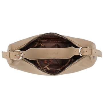 Montana West Shoulder Hobo Bags for Women Trendy Purses Leather Crescent Bags Tan MWC-073TN-NEW