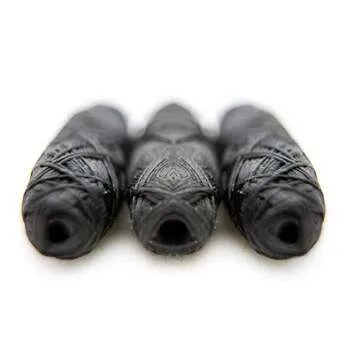 Organic Vegan Bamboo Charcoal Dental Floss X 3 Refill Pack by LILU | with Tea Tree and Peppermint Es...