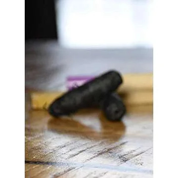 Organic Vegan Bamboo Charcoal Dental Floss X 3 Refill Pack by LILU | with Tea Tree and Peppermint Essential Oils | 3 X 100ft 33m Naturally Waxed | Eco-Friendly Zero Waste