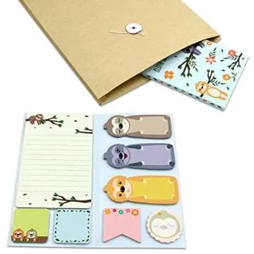 Funny Sloth Sticky Notes Set - Perfect Gift Idea