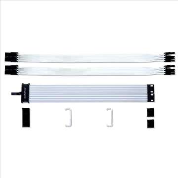 LIAN LI Strimer Plus V2 8 Pin (PW8-PV2) - Addressable RGB VGA Power Cable-(No Controller Included) - for Dual 8 PIN GPU Connector