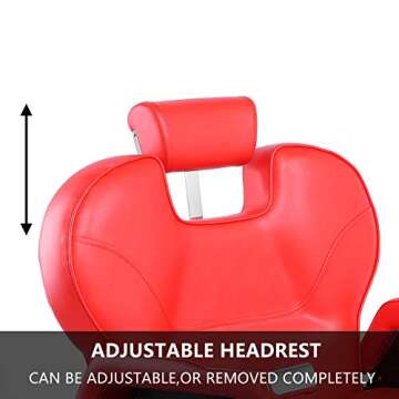 Stylish mefeir Reclining Barber Chair for Salons and Spas