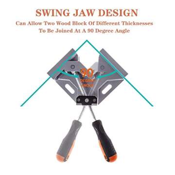 WYQYQ 4pcs Right Angle Corner Clamp for Woodworking