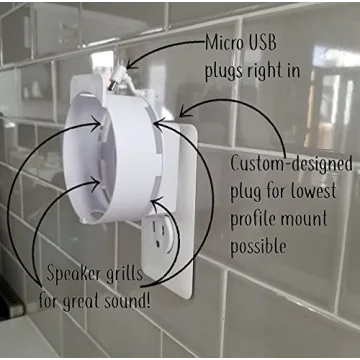 Deluxe Mount for Echo Dot 2nd Generation | Stylish Wall Mount