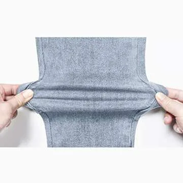 PMZM Blue Tummy Control High Waisted Straight Leg Jeans