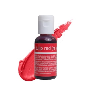 Chefmaster Tulip Red Liqua-Gel® Food Coloring | Professional Grade, Vibrant Color for Icing and Bak...