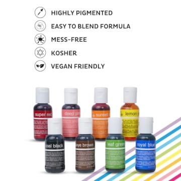 Chefmaster Tulip Red Liqua-Gel for Baking and Decorating 0.70 oz