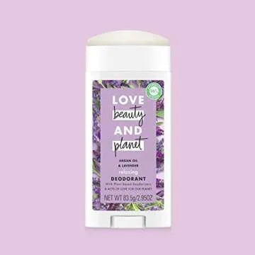 Love Beauty And Planet Deodorant, Argan Oil and Lavender, 2.95 Oz