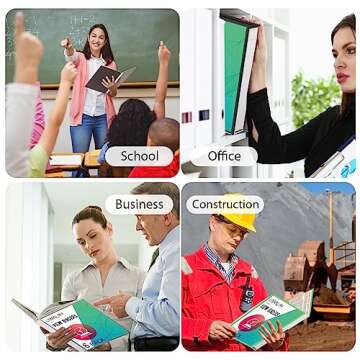 1 Inch Binders with 2 Interior Pockets,1" 3 Round Ring Binder,Holds Letter 8.5 * 11 inch Paper,for Office,Home,School Use 6 Pack(3 Black, 3 White)