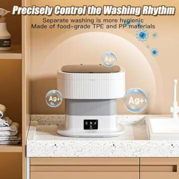 Portable Washing Machine with 11.5L Capacity for Travel