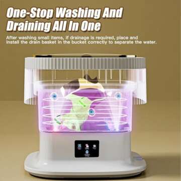 Portable Washing Machine with 11.5L Capacity for Travel