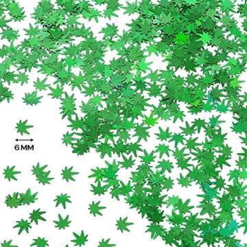 20 Grams Weed Leaf Glitter for Stunning Festival Makeup