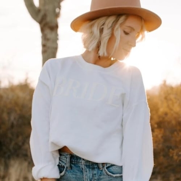 Elegant Bride Sweatshirt for Engagements and Casual Wear