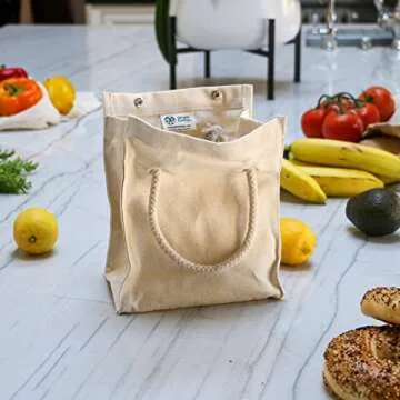 Simple Ecology Organic Cotton Simple Lunch Bag - Black