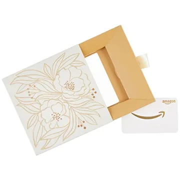 Amazon Gift Card in White Floral Gift Box Perfect for Gifting