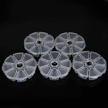 OrangeTag 5Pcs Clear Bead Storage Case - Organize with Style!