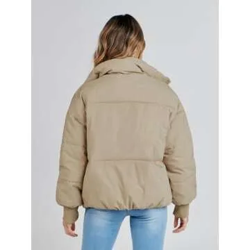 Stylish MEROKEETY Winter Puffer Jacket for Women