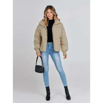 Stylish MEROKEETY Winter Puffer Jacket for Women