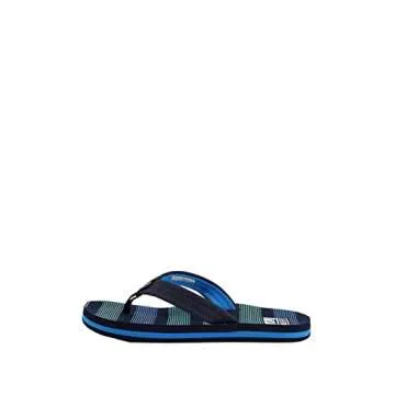Reef Kids Boys Sandals, Kids Ahi, Deep Sea Stripes, 5