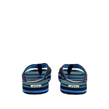 Reef Kids Boys Sandals, Kids Ahi, Deep Sea Stripes, 5