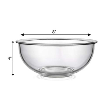 Bovado 2.5 Quart Glass Bowl - Oven & Dishwasher Safe