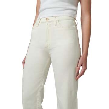 Joe's Jeans Women's The Blake High Rise Crop Wide Leg Jean, Milk