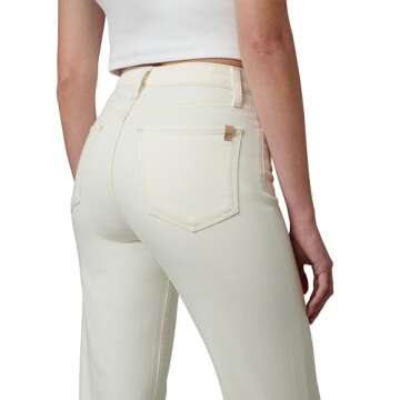 Joe's Jeans Women's The Blake High Rise Crop Wide Leg Jean, Milk