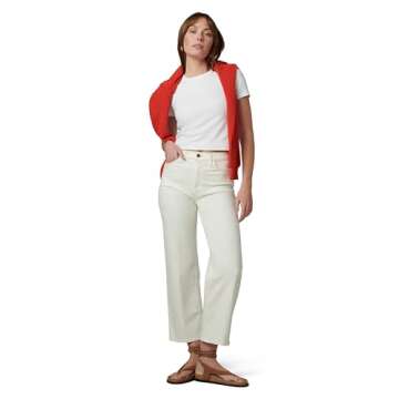 Joe's Jeans Women's The Blake High Rise Crop Wide Leg Jean, Milk