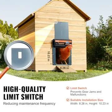 VEVOR Automatic Chicken Coop Door with Remote Control