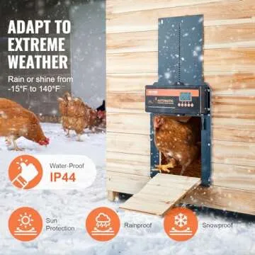 VEVOR Automatic Chicken Coop Door with Remote Control