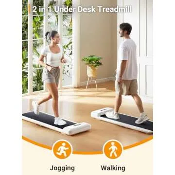 WALKINGPAD C2 Folding Walking Pad, Under Desk Treadmill for Home/Office, Portable Walking Treadmill Ultra Slim Walking Jogging Machine Remote Control LED Display White