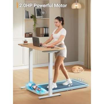 WALKINGPAD C2 Folding Walking Pad, Under Desk Treadmill for Home/Office, Portable Walking Treadmill Ultra Slim Walking Jogging Machine Remote Control LED Display White