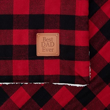 Cozy Best Dad Sherpa Blanket - Perfect Gift for Dads