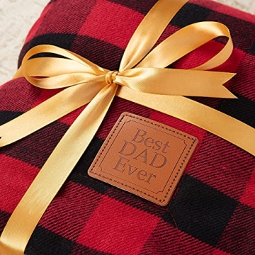 Cozy Best Dad Sherpa Blanket - Perfect Gift for Dads