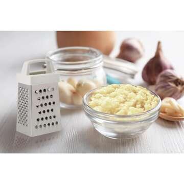 HIC Kitchen Mini Garlic Grater Slicer - Stainless Steel