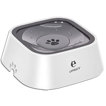 UPSKY Dog Bowl Dog Water Bowl No Spill Pet Water Bowl No Drip Slow Water Feeder Dog Bowl No-Slip Pet...