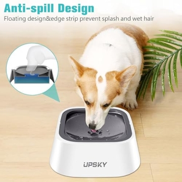 UPSKY No Spill Dog Water Bowl 35oz - Mess-Free Hydration
