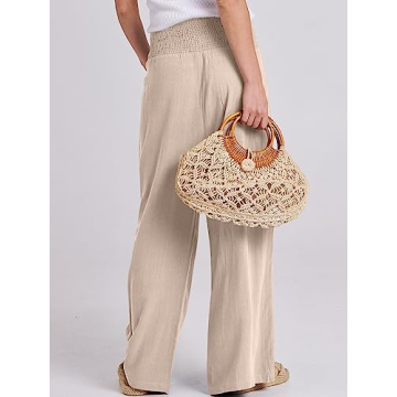 Stylish ANRABESS Women Linen Palazzo Pants for All Occasions