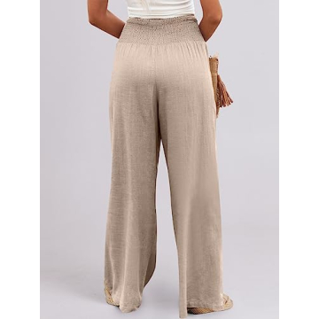Stylish ANRABESS Women Linen Palazzo Pants for All Occasions