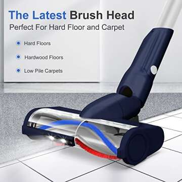 whall 25Kpa 280W Cordless Stick Vacuum Cleaner - 4 in 1, Lightweight Handheld for Home, Pet Hair, Carpet, Hard Floor, 55 Mins Runtime