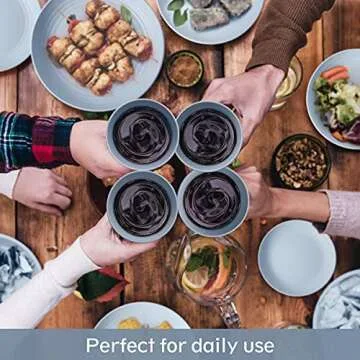 Eco-Friendly Teivio 24-Piece Wheat Straw Dinnerware Set