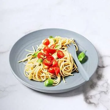 Eco-Friendly Teivio 24-Piece Wheat Straw Dinnerware Set