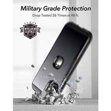 YOUMAKER Metallic Designed for iPhone 11 Case, Full Body Rugged with Built-in Screen Protector Heavy Duty Protection Slim Fit Shockproof Cover for iPhone 11 Case 6.1 Inch-Black