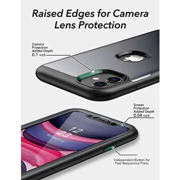 YOUMAKER iPhone 11 Case - Metallic Design & Full Protection