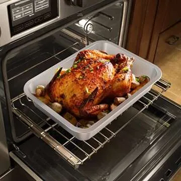 onlyfire Stainless Steel Baking Pan - Versatile and Safe Cooking Tool